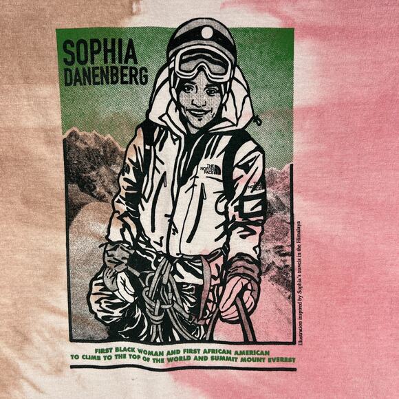 The North Face Shirt Womens Medium Sophia Danenberg Graphic Colorful Pride Tee - Picture 6 of 9